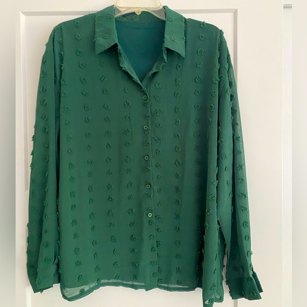 Dark green blouse